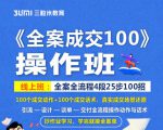 《全案成交100》全案全流程4段25步100招，操作班